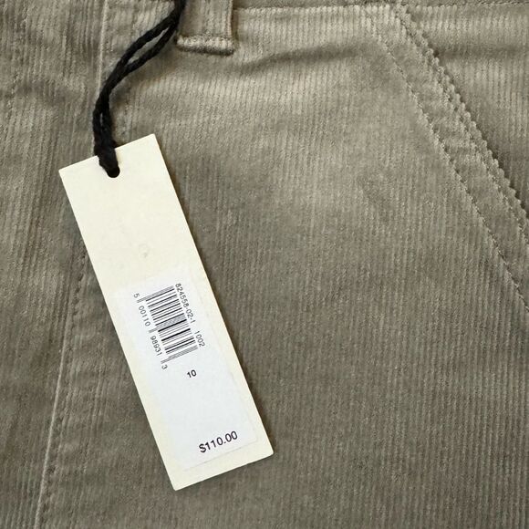 NWT Banana Republic corduroy barrel crop pants- grey size 10 - Picture 5 of 7